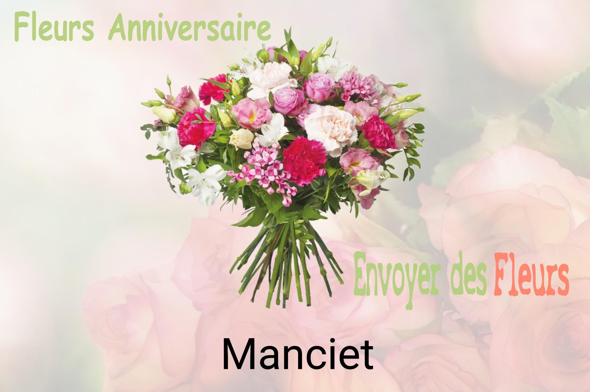 Bouquet de fleurs d’anniversaire livré à Manciet
